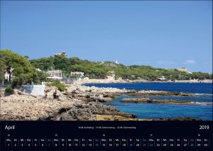 Wandkalender „Cala Ratjada 2019” April