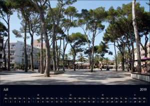 Wandkalender „Cala Ratjada 2019” Juli